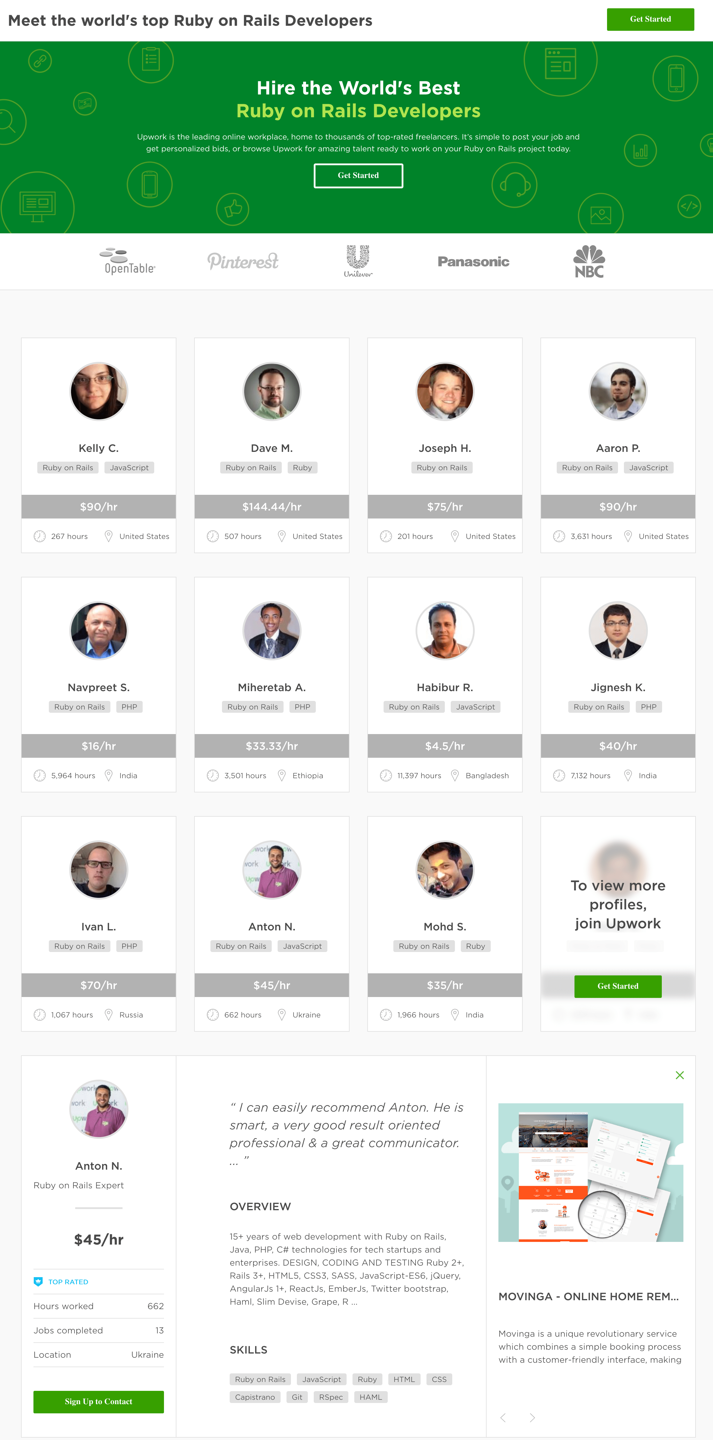 Best Ruby on Rails Developers for Hire in April 2017 by upwork