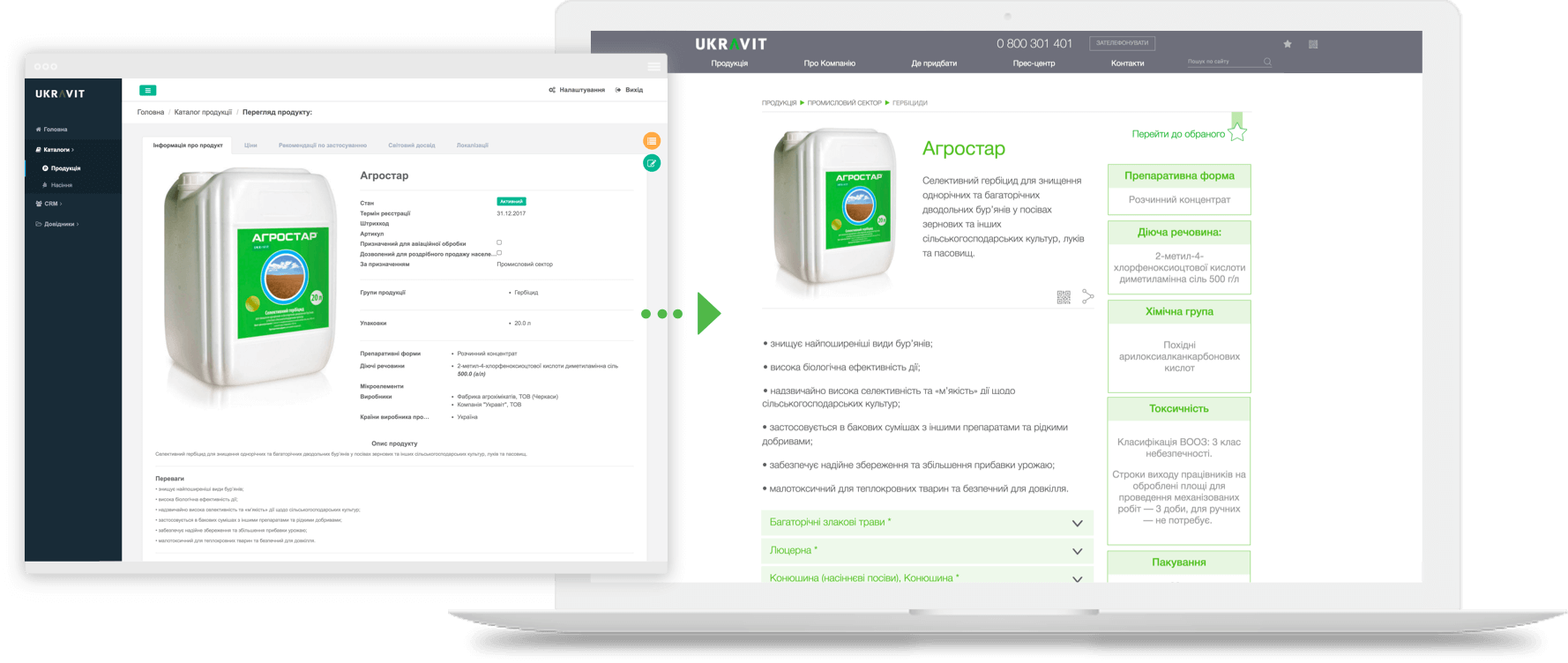 UKRAVIT: CRM for agro business company, Syndicode