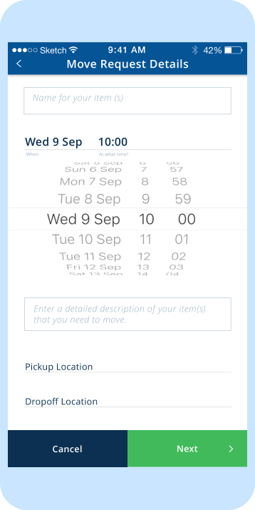 KwikiMove. Client registration workflow, step 1. Syndicode