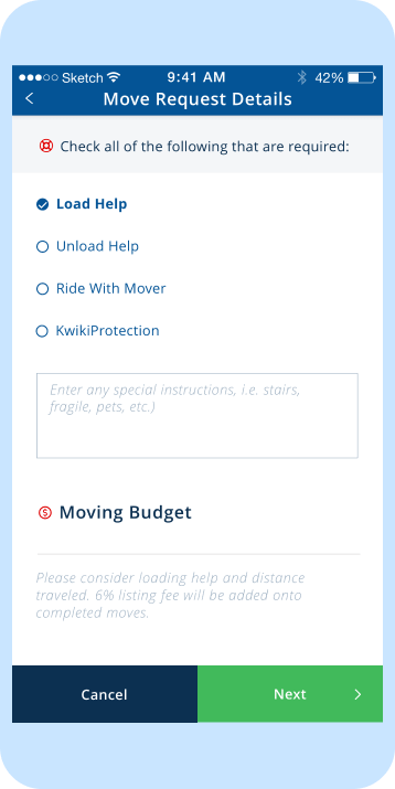 KwikiMove client registration workflow steps. Syndicode