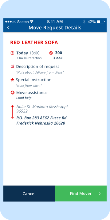KwikiMove client registration workflow. Syndicode