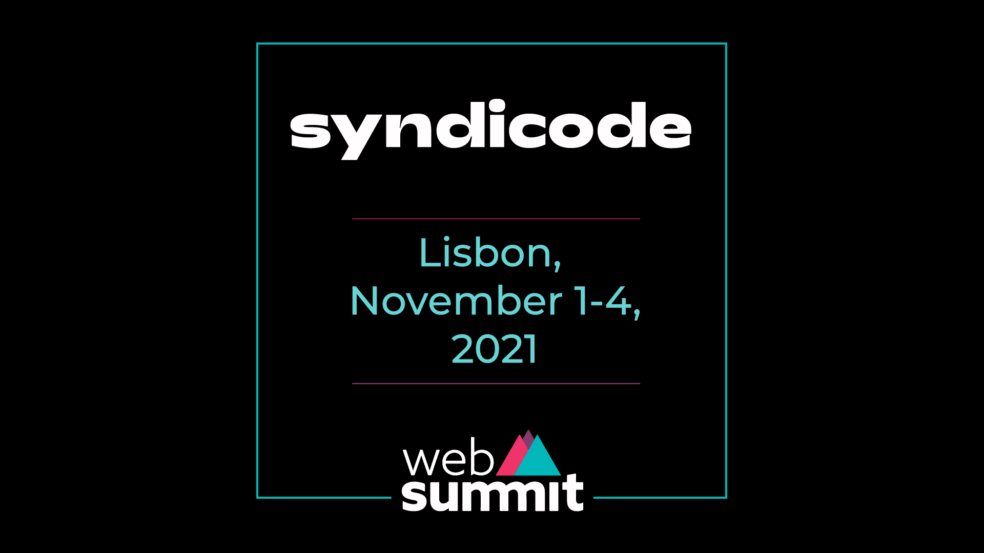 Syndicode x Web Summit 2021