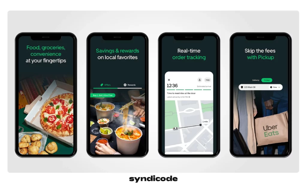 On-demand food delivery app UberEats