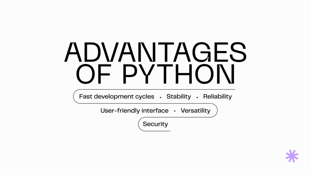 Advantages of Python programming language